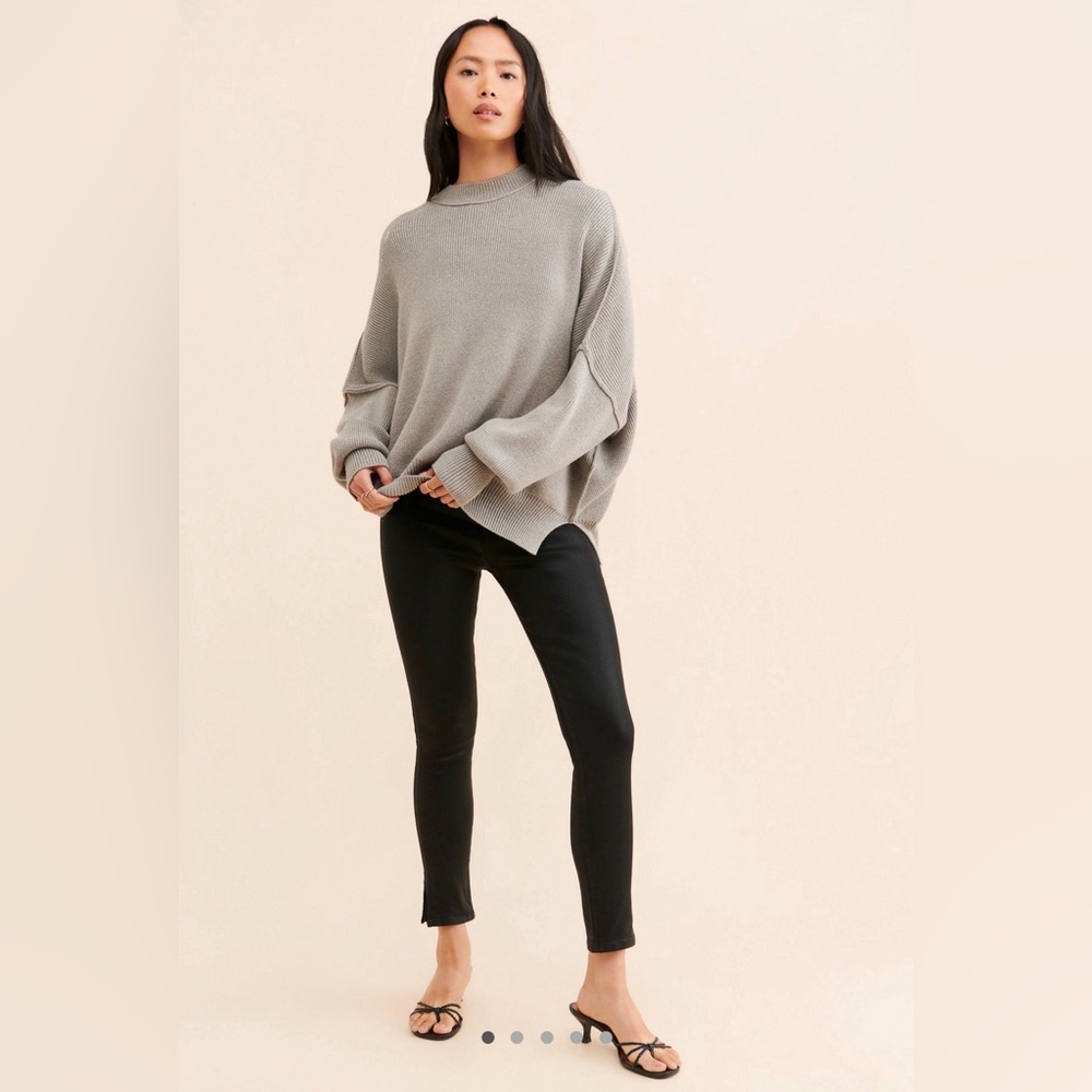 NWT Free People FRAME Jetset Skinny Crop Slit Pant Sz 1